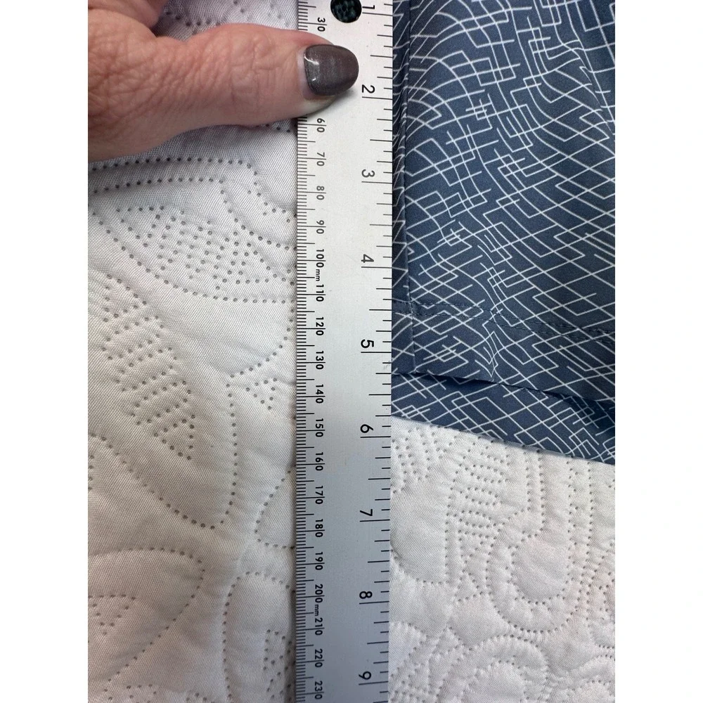 Puma Golf Shorts Navy Blue White Geometric Maze Print Performance Womens 12